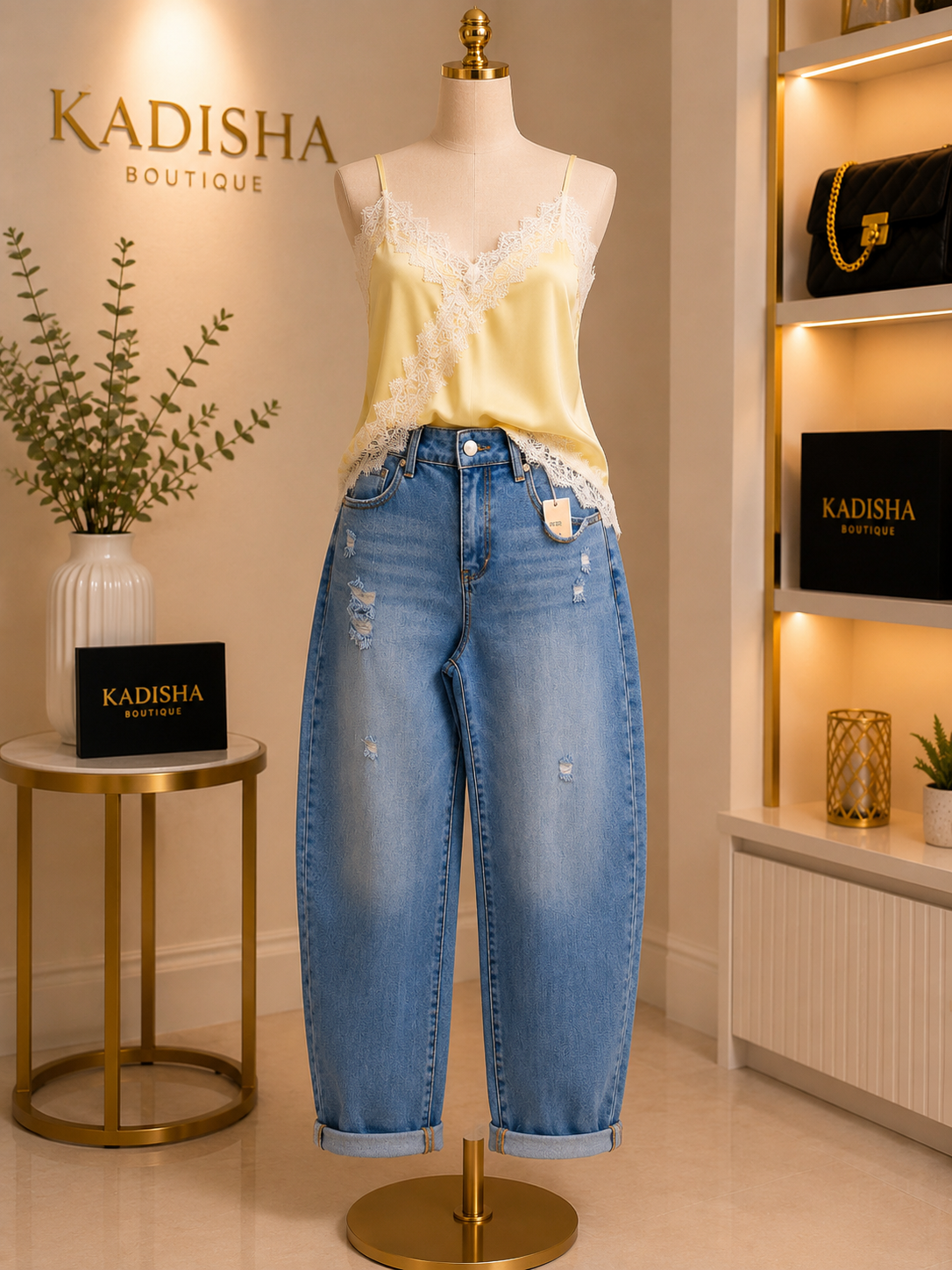 Golden Glow Satin Blouse